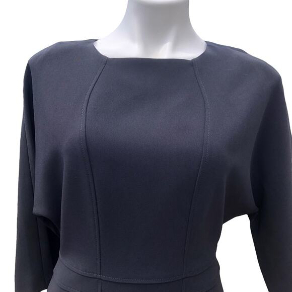 NEW Brooks Brothers tailored classic black sheath dress dolman 3/4 sleeve size 4 - Picture 3 of 15